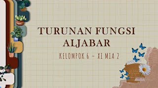 Turunan Fungsi Aljabar  Matematika Kelas XI [upl. by Adli]