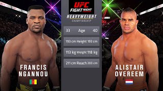 Francis Ngannou vs Alistair Overeem Full Fight  UFC 4 Fight Night [upl. by Adnih]