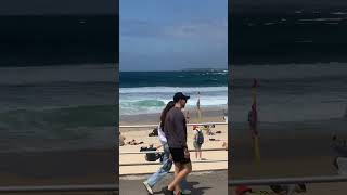 Bondi Beach while in Marine Wind warning… bondibeach [upl. by Bathsheba]