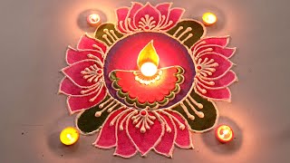 Easy Diwali special rangoli designs  Deepawali rangoli designs [upl. by Retseh]