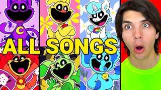 ALL Smiling Critters Songs And MUSIC VIDEOS Poppy Playtime Chapter 3 CatNap Deep Sleep Reaction [upl. by Ttenaj]