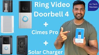 Ring Doorbell 4  Chime Pro  Solar Charger Unboxing Features and Review [upl. by Gottlieb]