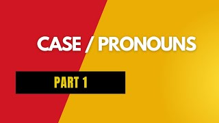 casepronoun subjective caseobjective case and possessive case [upl. by Mccully]