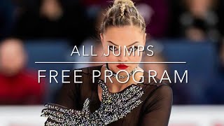 Loena Hendrickx free program  Skate America 2023  All jumps [upl. by Lewis]