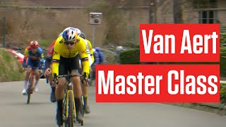 Behind Vismas Victory Van Aerts Role in Omloop Het Nieuwsblad 2024 [upl. by Acinelav]