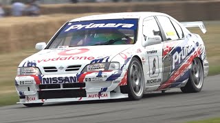 Nissan Primera GT BTCC  SR20DE Engine Sound with ITBs at Festival of Speed [upl. by Arym]