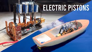 Electric piston engine DIY solenoid motor [upl. by Cleaves915]