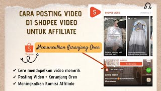 CARA UPLOAD VIDEO KE SHOPEE VIDEO UNTUK SHOPEE AFFILIATE  SHARE LINK AFFILIATE KE SHOPEE VIDEO [upl. by Tabbie]