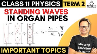 Organ Pipe Class 11 Physics Term 2  Standing Waves in Organ Pipes  Normal Modes Harmonics [upl. by Einafpets294]