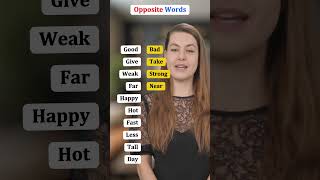 Opposite Words in English  Vocabulary for Beginners shrots OppositeWords LearnEnglish [upl. by Marcus]