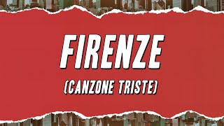 Ivan Graziani  Firenze Canzone triste Testo [upl. by Elleira]