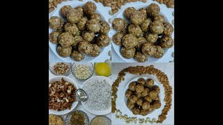 Dry Fruit Laddu   Energy Laddu  Coconut and Dry Fruit Laddu  Nutrition Laddu [upl. by Airtemad]