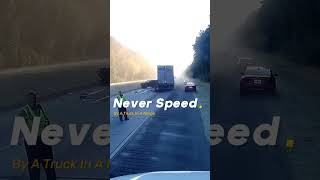 Dont Speed past a truck In A Construction Zone Merge Point [upl. by Burnie]