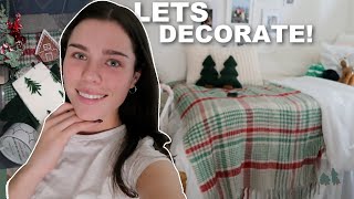 decorating my room for Christmas  taking a break from YouTube [upl. by Suollecram]