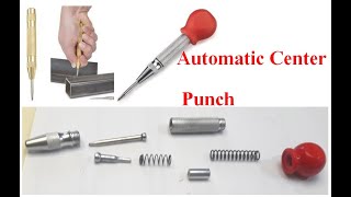 รีวิวหลักการทำงานของเหล็กนำศูนย์ออโต้ Automatic Center Punch [upl. by Elicul]