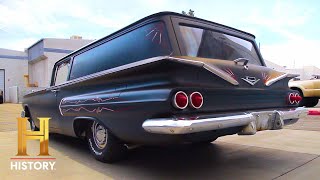 Counting Cars EXTRAORDINARY 60 Chevy Sedan quotStraight Out Of the Boxquot Season 2 [upl. by Noiztneb]