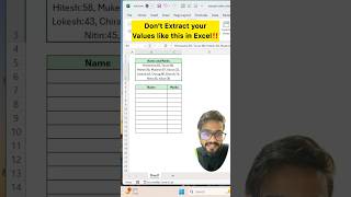 Dont Extract Values in Excel‼️Instead Use Amazing Function excel exceltips exceltutorial shorts [upl. by Aissila]