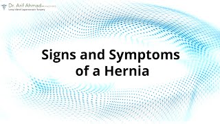 Signs and Symptoms of a Hernia [upl. by Marni268]