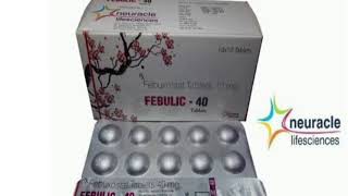 FEBULIC 40 Tablets Febuxostat Tablets 10 mg [upl. by Lyrad]