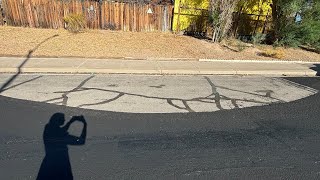 Henderson paved roads around cars left on street leaving gaps in asphalt [upl. by Brita]