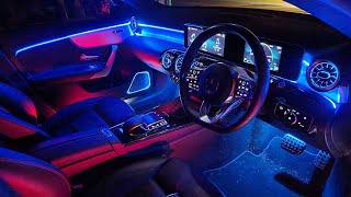 Full Mercedes Benz CLA W177C118 Ambient Light Install  Vents  Speaker RGB LED Car Interior [upl. by Halonna]