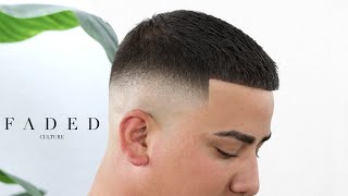 BARBER TUTORIAL  EASY MID FADE STEPS [upl. by Cacia]