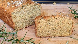 Easy GLUTEN FREE bread❗️ Lose weight with this healthy oatmeal bread recipe No yeast no flour [upl. by Ayekahs]