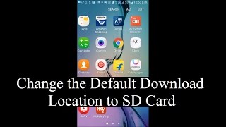 How to change the default download location to external SD card in Android devices Without Root [upl. by Esydnac261]