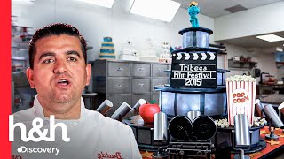 ¡Un pastel de película con sabor a palomitas de maíz  Cake Boss  Discovery HampH [upl. by Modla544]