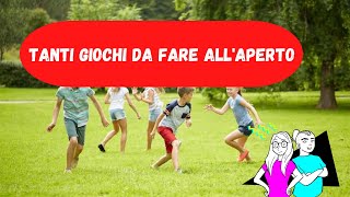 Tanti giochi da fare allaperto  tutti quelli della mia infanzia [upl. by Mundy742]