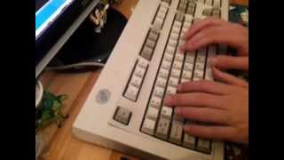 Typing On My IBM Model M Buckling Spring Keyboard [upl. by Cressida]