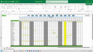 Piano Ferie Verticale con Excel [upl. by Eberhart753]