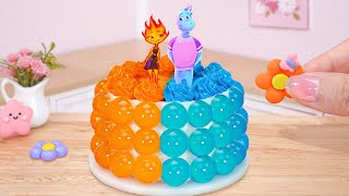 Elemental Jelly Cake 💖 So Hot Miniature Pop It Cartoon Cake Decorating  1000 Miniature Cake [upl. by Festus]