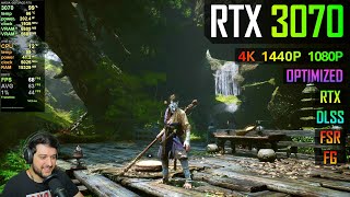 RTX 3070  Black Myth Wukong  DF Optimized Settings RT DLSS FSR FG [upl. by Hun]