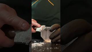 A different type of 🧊💎 ice diamond carving sharp diy drink craft shorts short clearice [upl. by Sanborn]