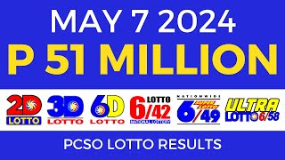 Lotto Result Today 9pm May 7 2024  Complete Details [upl. by Enirolf362]