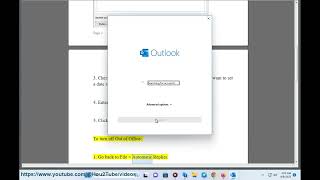 Disable or Enable Out of Office Reply in Outlook [upl. by Habeh]