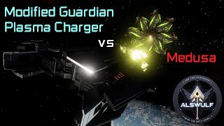 Elite Dangerous Odyssey Modified Guardian Plasma Charger vs Medusa no premms engua [upl. by Nelon108]