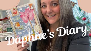 Daphne’s Diary 2024 with ASMR flip through end Chatty Intro [upl. by Ydnahs]