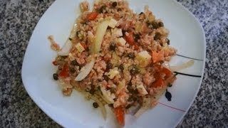 Ensalada de arroz mediterránea para el verano [upl. by Najram]