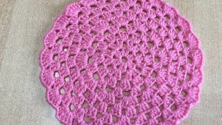 Tuto rond granny au crochet [upl. by Sawyor]