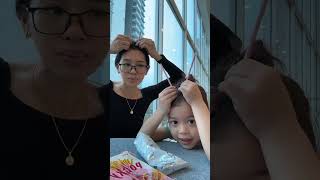 Pocky challenge pocky pockysticks pockylove toddlerhood toddlerplaytime motherhood [upl. by Rasure]