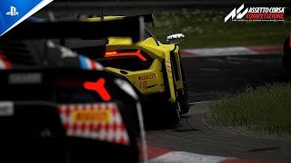 Assetto Corsa Competizione  Nürburgring 24hr Pack DLC Launch Trailer  PS5 Games [upl. by Ayhdnas]