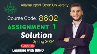 AIOU 8602 assignment 1 solution Spring 2024  Bed  AIOU 8602 assignment 1 solution Spring 2024 [upl. by Downey]