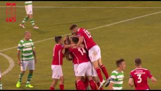 Goal Jamie McGrath vs Shamrock Rovers 08082016 [upl. by Lilyan]