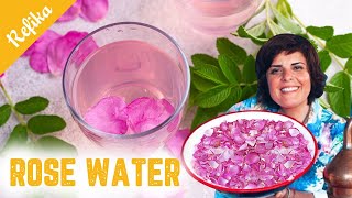 You can make rose water at home With this rose water you can make great dessertscleanse your face [upl. by Nibbs]