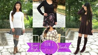 How to Style Knee High Socks ❤ LookbookOutfit Ideas [upl. by Kylah]