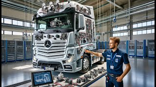 Inside Look Electrohydraulic Auxiliary Steering on the Mercedes Actros EHZ [upl. by Lucian]