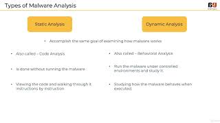 014 Types of Malware Analysis  Learn the ABC of Malware Analysis [upl. by Gnex179]