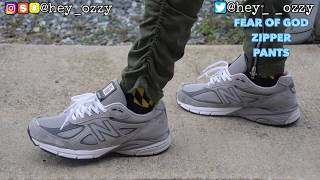 New Balance 990 v4 Gray Review  On Feet Review heyozzy Instagram [upl. by Kyla743]